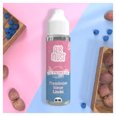 Framboise Bleue Litchi 60ml (0mg) - Le Primeur by Airmust