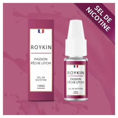 Passion Pêche Litchi 10ml Nic Salt (10mg) - Roykin
