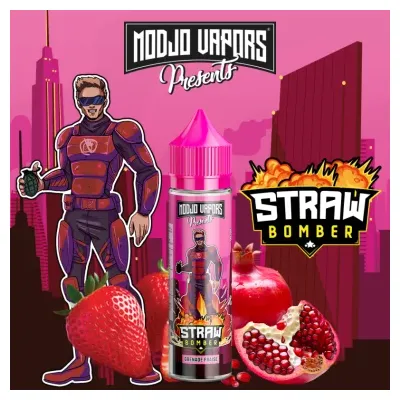 Strawbomber 50ml (0mg) - Modjo Vapors by Liquidarom