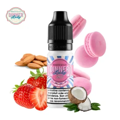 Strawberry Macaroon 10ml Nic Salt (20mg) - Dinner Lady