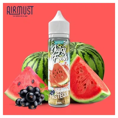 Cassis Pastèque 60ml (0mg) - Juicy & Fresh by Airmust