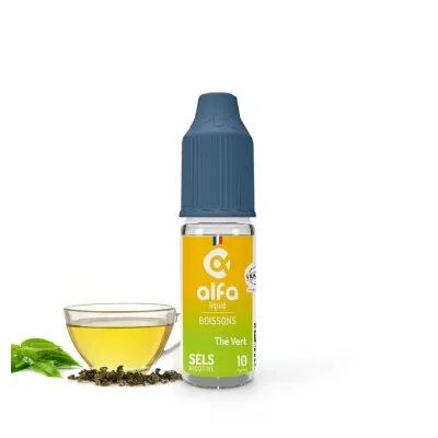 Thé Vert Salt 10ml (10mg
                              50% / 50%) - Alfaliquid Boissons