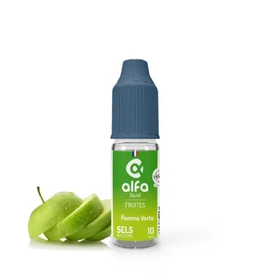 Pomme Verte Salt 10ml (10mg
                              50% / 50%) - Alfaliquid Fruités