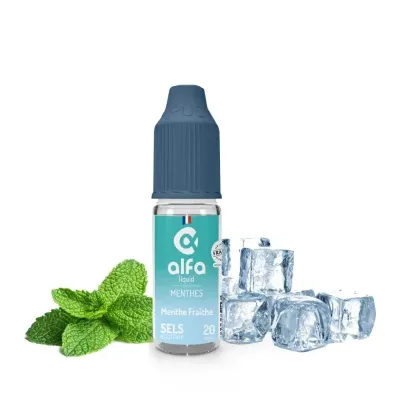Menthe Fraîche Salt 10ml (10mg
                              50% / 50%) - Alfaliquid Fraicheur