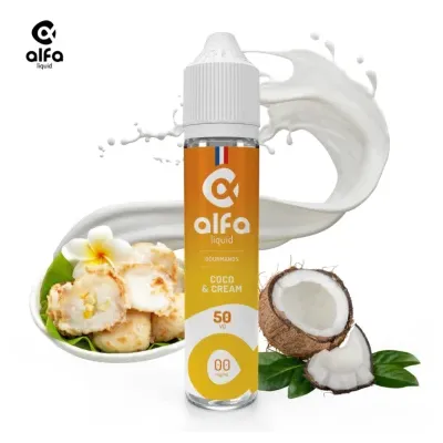 Coco & Cream 50ml (0mg
                              50% / 50%) - Alfaliquid Gourmands
