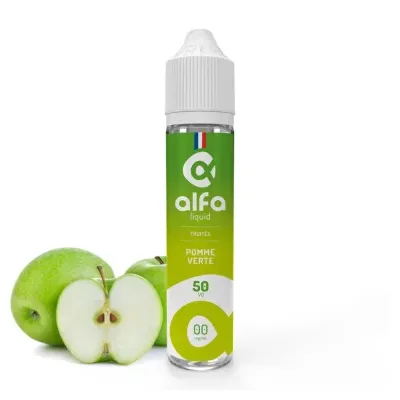 Pomme Verte 50ml (0mg
                              50% / 50%) - Alfaliquid Fruités