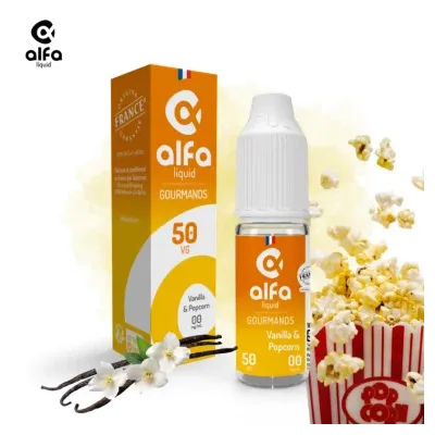 Alfaliquid Gourmands (6mg
                              50% / 50%) - Vanilla & Popcorn 10ml