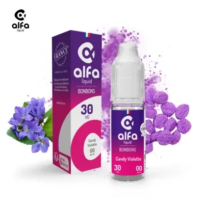 Alfaliquid Bonbons (6mg
                              70% / 30%) - Candy Violette 10ml