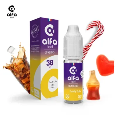 Alfaliquid Bonbons (16mg
                              70% / 30%) - Candy Cola 10ml