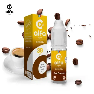 Alfaliquid Boissons (6mg
                              70% / 30%) - Café Expresso 10ml