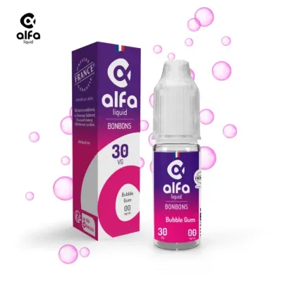 Alfaliquid Bonbons (0mg
                              70% / 30%) - Bubble Gum 10ml