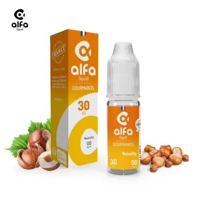 Alfaliquid Gourmands (16mg
                              70% / 30%) - Noisette 10ml