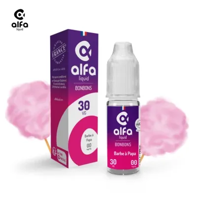 Alfaliquid Bonbons (3mg
                              70% / 30%) - Barbe À Papa 10ml