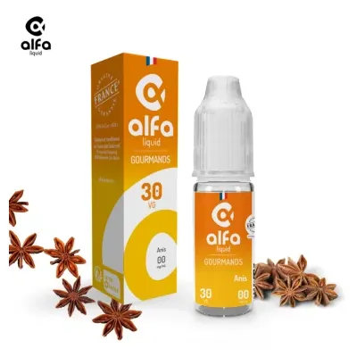 Alfaliquid Gourmands (12mg
                              70% / 30%) - Anis 10ml