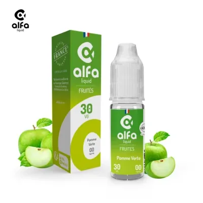 Alfaliquid Fruités (0mg
                              50% / 50%) - Pomme Verte 10ml