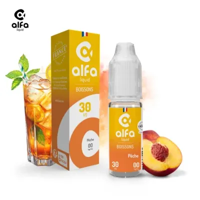 Alfaliquid Boissons (0mg
                              70% / 30%) - Pêche 10ml