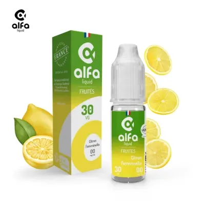 Alfaliquid Fruités (12mg
                              70% / 30%) - Citron Femminello 10ml