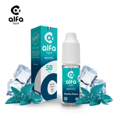 Alfaliquid Fraicheur (16mg
                              70% / 30%) - Menthe Polaire 10ml