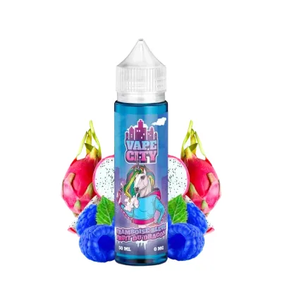 Framboise Bleue Fruit du Dragon 50ml (0mg) - Vape City