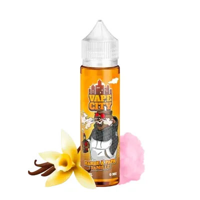 Barbe à Papa Vanille 50ml (0mg) - Vape City