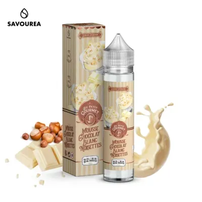 Mousse Chocolat Blanc Noisettes 50ml (0mg) - Petit Gourmet by Savourea