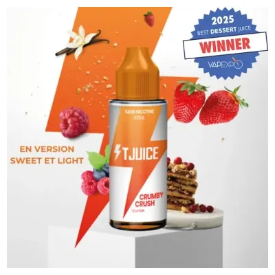 Crumby Crush 100ml (Light) - TJuice New collection
