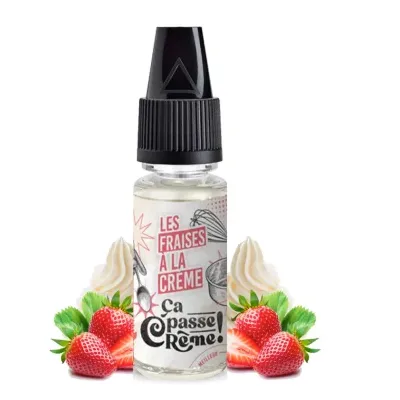 Les Fraises à la Crème 10ml (0mg) - Ça Passe Crème