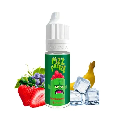 Fraise Banane Raisin 10ml (10mg) - Fizz & Freeze by Liquideo