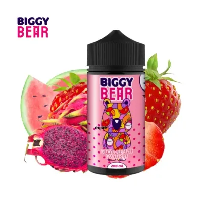 Pitaya Fraise Pastèque 200ml (0mg) - Biggy Bear