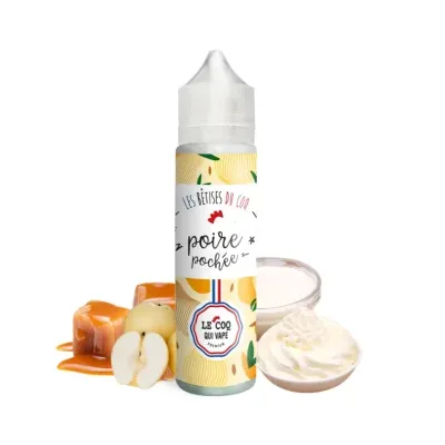 Poire Pochée 50ml (0mg) - Les Bêtises du Coq