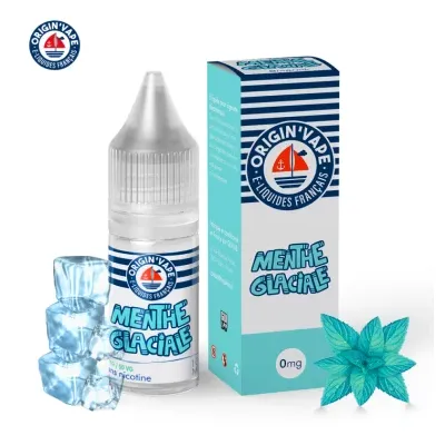 Menthe glaciale 10ml (Boite de 10) (0mg) - Origin'vape