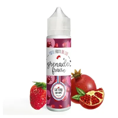 Grenade Fraise 50ml (0mg) - Tutti frutti du Coq