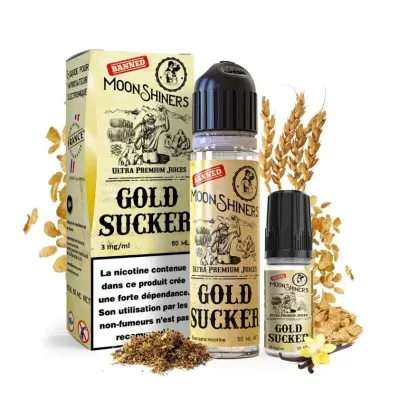 Gold Sucker 60ml Easy2Shake (6mg) - Moon Shiners by Le French Liquide