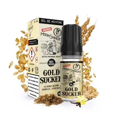 Moon Shiners : Gold Sucker 10ml SALT (20mg) - Le French Liquide