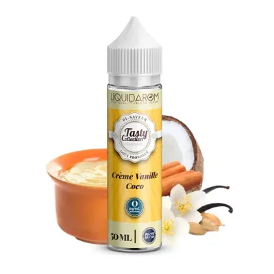 Crème Vanille Coco 50ml (0mg) - Tasty by Liquidarom