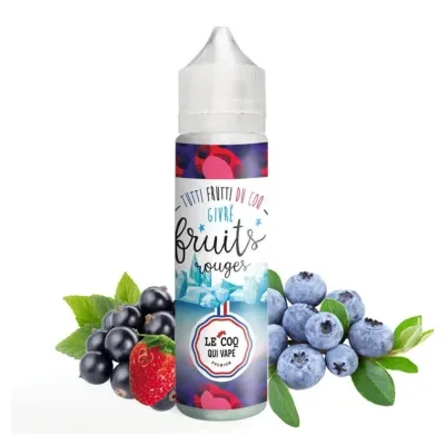 Fruits Rouges GIVRÉ 50ml (0mg) - Tutti frutti du Coq