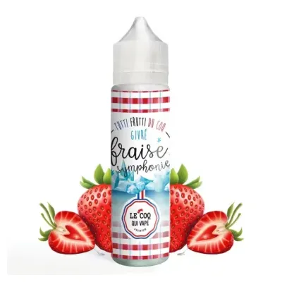 Fraise Symphonie GIVRÉ 50ml (0mg) - Tutti frutti du Coq