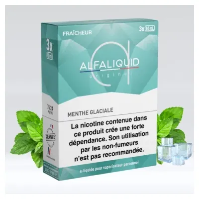 Menthe Glaciale 3x10ml (16mg) - Alfaliquid Fraicheur