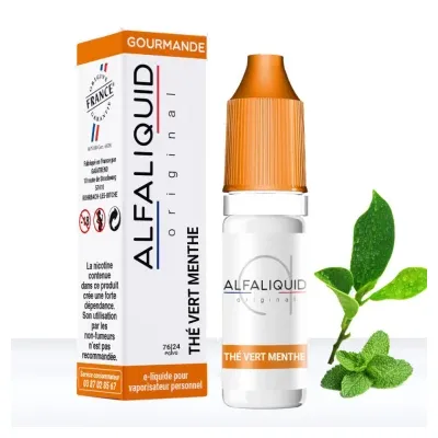 Thé Vert Menthe 10ml (16mg) - Alfaliquid Gourmandes