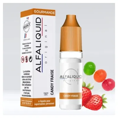 Candy Fraise 10ml (0mg) - Alfaliquid Gourmandes