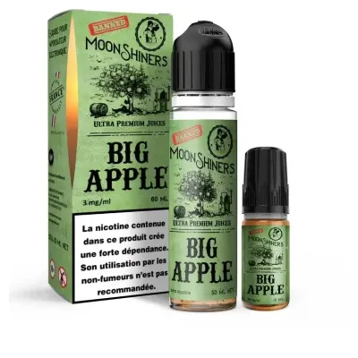 Moon Shiners: Big Apple 60ml Easy2Shake (6mg) - Le French Liquide