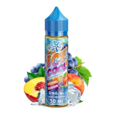 Pêche Raisin 50ml (0mg) - Ice Cool by Liquidarom