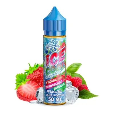 Fraise Framboise Basilic 50ml (0mg) - Ice Cool by Liquidarom
