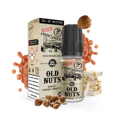Moon Shiners : Old Nuts 10ml SALT (20mg) - Le French Liquide
