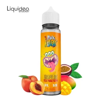 Tireboulette Pêche Mangue Passion 50ml (0mg) - Multifreeze by Liquideo