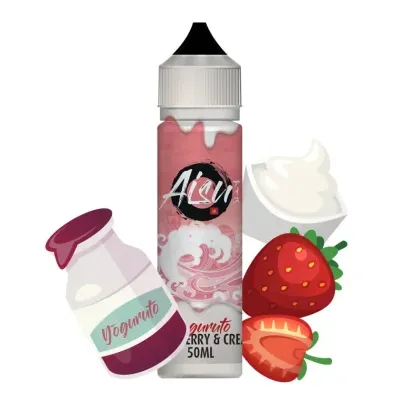 Strawberry & Cream 50ml (0mg) - AISU Yoguruto