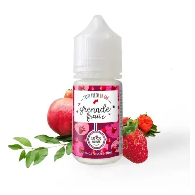 Concentré Grenade Fraise 30ml (0mg) - Tutti frutti du Coq