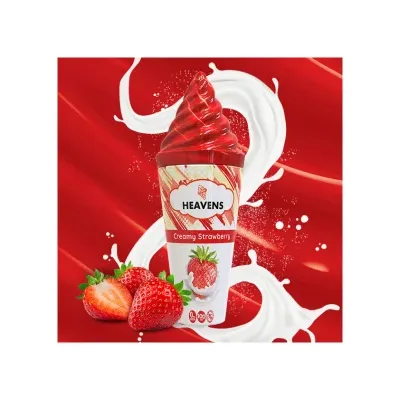 Creamy Strawberry 100ml Heavens - E-cone - Vape Maker