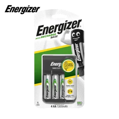 Mini Chargeur + 4 piles AA 1300mAh (Rechargeable) - Energizer