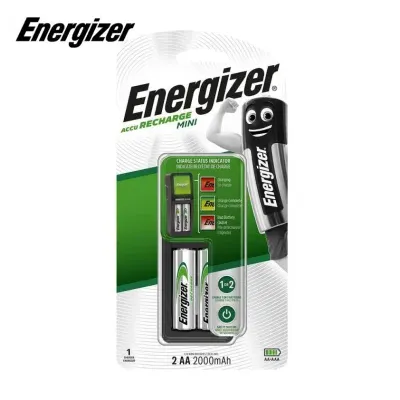 Mini Chargeur + 2 piles AAA 2000mAh (Rechargeable) - Energizer